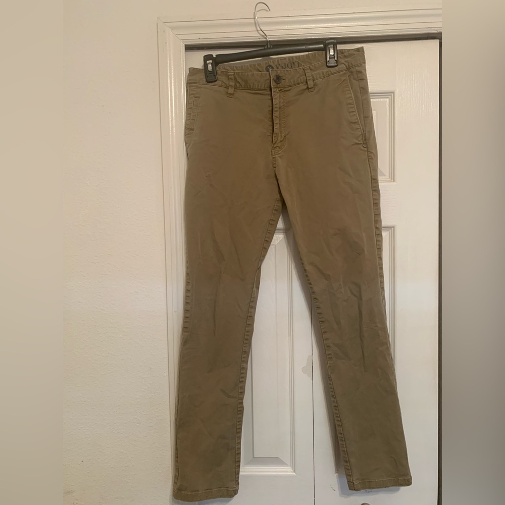Vuori Pants Men 32x30 Collins Chino Tan Trouser Straight
